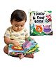 Touch & Feel Sensory Cloth Book  Interactive Jungle Animal Activity Book with Crinkle Pages & Textures for Babies