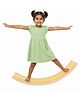 Shumee Waldorf Wooden Balance Board Multi-Purpose Curved Toy for Kids, Open-Ended Play for Core Strength and Posture