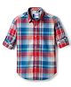 Junior Killer Cotton Woven Full Sleeves Checkered Shirt - Royal Blue