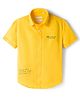 Junior Killer Cotton Woven Half Sleeves Vibe Check Passed Printed Shirt - Yellow