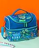 Kidgets Double Decker Cooler Insulated Customised Name Dino Lunch Bag - 12 inches