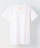 Spunkies Cotton Knit Half Sleeves Solid Tee - White