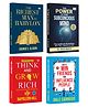 How to Win Friends & Influence People + Think and Grow Rich + The Power of Your Subconscious Mind + The Richest Man in Babylon (Set of 4) | Best Motivational Books | Original English Edition