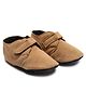 Beanz Solid Velcro Closure Shoes - Tan