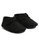 Beanz Solid Velcro Closure Shoes -Black