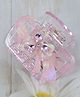 Little Miss Cuttie Floral Designed Stone Embellished Hair Claw Clip - Light Pink