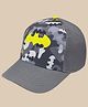 Kidsville Cotton Blend Knit DC Comics Featuring Batman Printed Baseball Cap - Grey - Circumference - 54 Cm