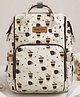 BabyGear Multipurpose  Backpack Style Premium Diaper Bag Coffee Print