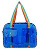 New Pinch Transparent Tote Bag Water Resistant unisex PVC Tote Bag For swimming ,  Office, College, Travel, Cosmetics, Gym, Stadium with Reinforced Straps Height 25 cm( Blue)