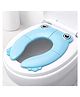 AEREX Foldable Potty Training Seats For Baby Portable Potty Toilet Seat for Baby Potty Training Seat Cover, Travel Toilet Seat, Folding Non Slip Silicone Pads With Carry Bag (Blue)