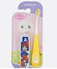 AEREX Baby Cute Toothbrush with Skateboard Toy | Soft Bristles Toothbrush | Manual Toothbrush For Kids | Gentle Oral Care for Toddlers & Children (Yellow)
