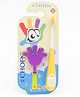 AEREX Baby Cute Toothbrush with Hand Toy | Soft Bristles Toothbrush| Manual Toothbrush For Kids | Gentle Oral Care for Toddlers & Children (Purple)