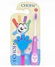 AEREX Baby Cute Toothbrush with Hand Toy | Soft Bristles Toothbrush| Manual Toothbrush For Kids | Gentle Oral Care for Toddlers & Children (Blue)