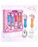 AEREX Kids Unicorn Spoon & Fork Set, SUS 304 Stainless Steel Toddler Cutlery with Cute Unicorn Handle, BPA Free Ergonomic Grip, Self Feeding Utensils for Baby, Toddlers & Kids (Pack of 4)