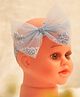 BABY Charm Pearl Embellished Bow Applique Detailed Headband - Sky Blue