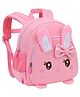 Azhari 9.8 Inches Rabbit Theme School Backpack Bag with Safety Feature For Kids - Pink