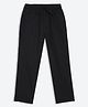 Charkhee Cotton Woven Solid Trousers - Black