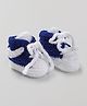 Knits & Knots  crochetSneakers Style Booties - Navy Blue & White