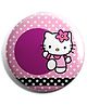 Funcart Hello Kitty Plastic Button Pin Badge - Purple
