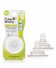 Beebaby Peristaltic Silicone Teat Slow Flow - Pack of 2
