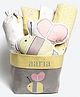 Masilo Rock My Crib Gift Basket Bee Print Pack of 7 - Yellow 