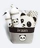 Masilo Peekaboo My Crib Gift Basket Panda Print - White Black