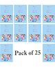 Funcart Disney Princess Birthday Party Thank You Cards Blue - Pack of 25