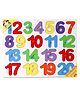 Anindita Wooden 1 to 20 Numbers Big Size Puzzle Multicolor - 20 Pieces 