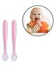 Safe-O-Kid Soft Tip Silicone Spoon Pack Of 2 - Pink
