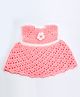 Knits & Knots crochet Flower Decorated Crochet Sleeveless Dress - Pink