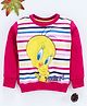 Eteenz Full Sleeves Sweatshirt Tweety Print - Fuchsia