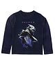 Marvel By Crossroads Avengers Thanos Print Full Sleeves Tee - Navy Blue