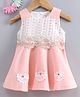 Smile Rabbit Sleeveless Frock Lace Bodice - Pink