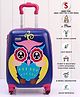 Babyhug Kid's Small 1 Day Trip Trolley Bag Owl Print - 18 Inches| Shock Resistant| Telescopic Handle| Water Resistant| Easy Zipper Closure| Durable Wheels