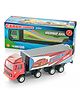 Shinsei Pull Back Action Cargo Carrier Truck Toy - Red
