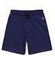 Campana Solid Knit Shorts - Dark Blue