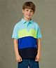 Cherry Crumble by Nitt Hyman Half Sleeves Striped Polo Tee - Multicolour