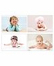 WENS HD Digital Baby Posters Pack of 4 - Multicolour