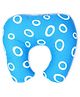 Babyhug Cotton Baby Pillow with Neck Support Circle Print - Blue