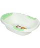 Small Size Baby Bath Tub Best Wishes Print - Cream & Green