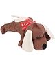Liviya Lazy Dog Soft Toy - Dark Coffee
