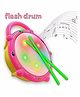 ToyMark Musical Drum with Stick & Flashing Lights - Yellow Pink