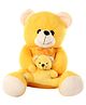 Funzoo Mom & Me Teddy Bear Soft Toy Yellow - Height 32 cm