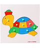 Little Genius Wooden Tortoise Jigsaw Puzzle Multicolor - 14 Pieces 