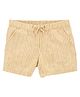 Carter's Striped Pull-On Shorts - Orange