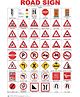 Dreamland Road Sign Educational Wall Chart For Kids - Both Side Hard Laminated (Size 48 x 73 cm)