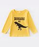 Kookie Kids Full Sleeves Tee Dino Print - Yellow