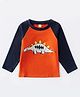 Kookie Kids Full Sleeves Tee Dino Print - Orange