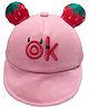 Syga Strawberry Ears Cap Pink - Diameter 18 cm