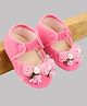 Daizy Flower Design Booties - Baby Pink